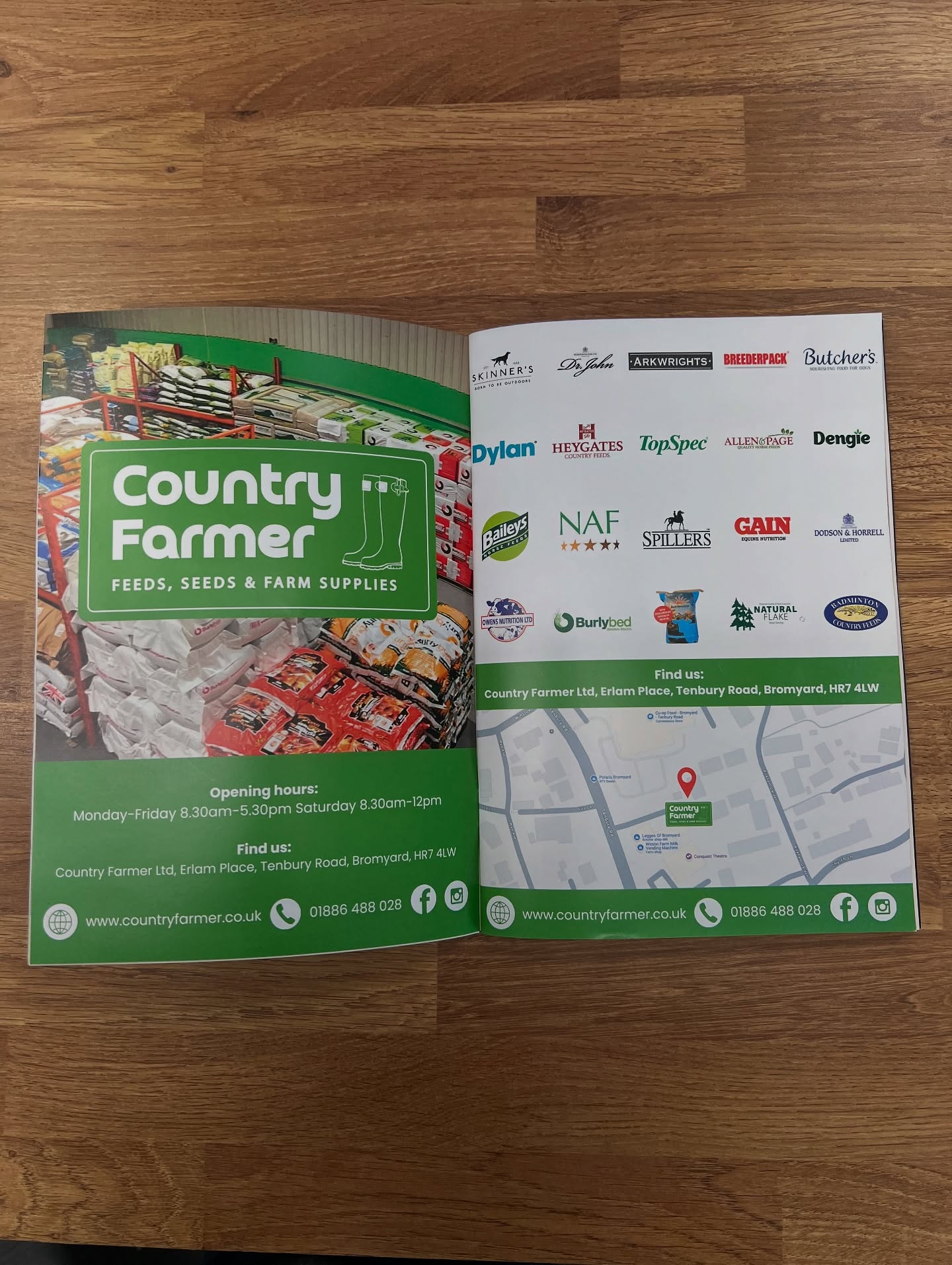 Brochure for Country Farmer Bromyard