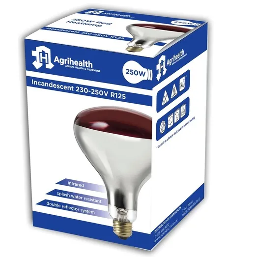 Heatlamp I/Red Bulb Agrihealth 250w Red