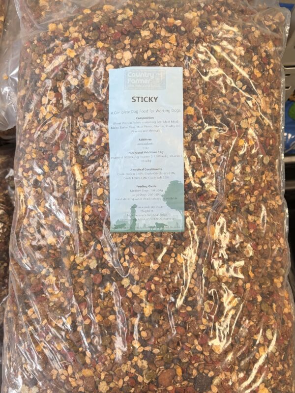 Sticky mix dogfood